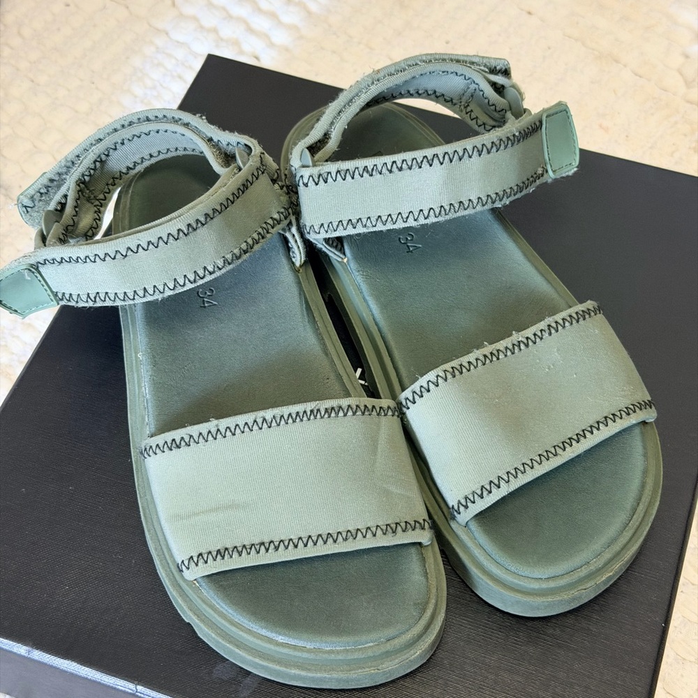 Zara Mint Green Strappy Sandals